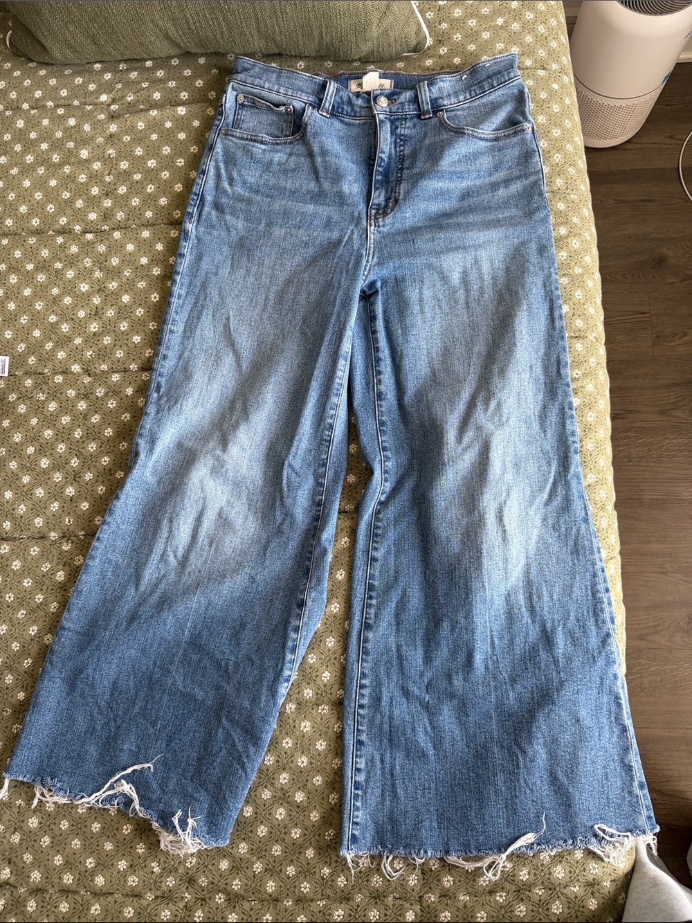 Madewell Flared Wide Leg High-Rise Women's Jeans in Light Blue